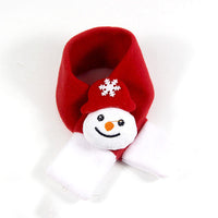 HKM-5173181 Cozy Santa Scarf Bow Tie Hat for Pets - Perfect Holiday Gift for Dogs and Cats