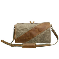 HKM-517395 Waterproof Waxed Canvas Crossbody Bag for Fitness and Travel - Eco-Friendly, Lightweight Design