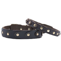 HKM-5174589 Genuine Leather Dog Collar with Durable Buckle for French Bulldogs, Schnauzers, and Other Breeds