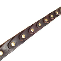 HKM-5174589 Genuine Leather Dog Collar with Durable Buckle for French Bulldogs, Schnauzers, and Other Breeds