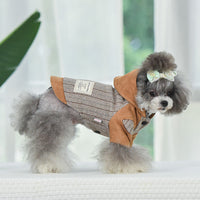 HKM-5174973 Warm Cotton Dog and Cat Coat for Autumn and Winter - Two-Legged Japanese/Korean Style Clothing