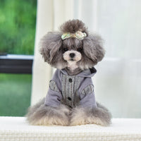 HKM-5174973 Warm Cotton Dog and Cat Coat for Autumn and Winter - Two-Legged Japanese/Korean Style Clothing