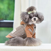 HKM-5174973 Warm Cotton Dog and Cat Coat for Autumn and Winter - Two-Legged Japanese/Korean Style Clothing