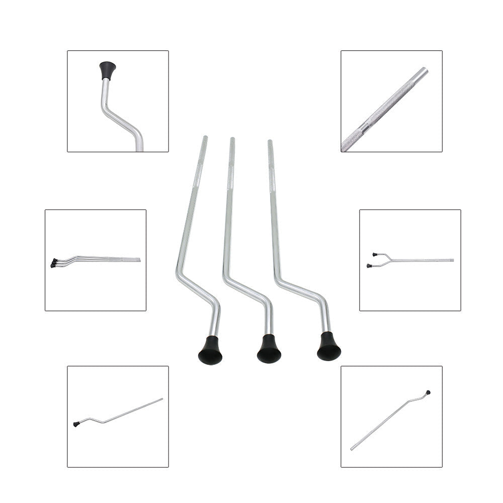 HKM-517587 Metal Drum Legs with Anti-Skid Surface for Percussion Instruments - Silver Finish