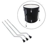 HKM-517587 Metal Drum Legs with Anti-Skid Surface for Percussion Instruments - Silver Finish