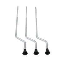 HKM-517587 Metal Drum Legs with Anti-Skid Surface for Percussion Instruments - Silver Finish