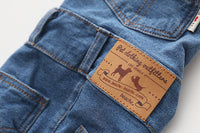 HKM-5178173 Denim Blue Comfortable Stretch Overalls with Pet Suspenders in Sizes S to XXL