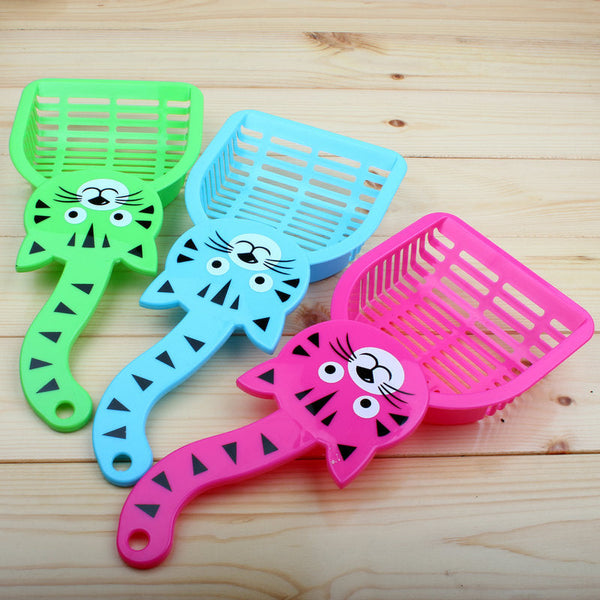 HKM-5178557 Durable Plastic Cat Litter Scoop for Easy Pet Waste Cleanup