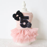 HKM-5178941 Double Bow Flower Shape Cotton Skirt for Small Dogs - Available in Multiple Colors