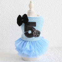 HKM-5178941 Double Bow Flower Shape Cotton Skirt for Small Dogs - Available in Multiple Colors