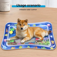 HKM-5179837 Sensor-Activated Thickened Water Play Mat for Cats – Inflatable Sensory Playtime Mat