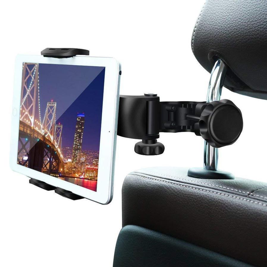 HKM-518035 Rotary Tablet Holder for Car – Compatible with iPad Mini, iPad 2, iPad 3, iPad 4, iPhone 4, iPhone 5 and More