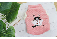HKM-5180733 Plush Cotton Dog Vest in Candy Colors for New Year Celebrations