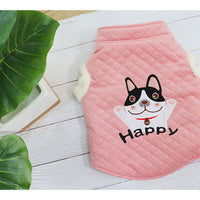 HKM-5180733 Plush Cotton Dog Vest in Candy Colors for New Year Celebrations