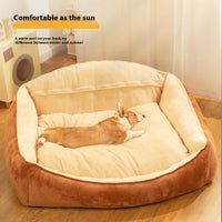 HKM-5182397 Large Dog Bed with Removable Washable Mattress for Winter Comfort
