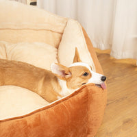 HKM-5182397 Large Dog Bed with Removable Washable Mattress for Winter Comfort