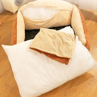 HKM-5182397 Large Dog Bed with Removable Washable Mattress for Winter Comfort