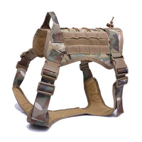 HKM-5182525 Tactical Outdoor Dog Vest in Black, Brown, Green, and Camouflage - Sizes M, L, XL Available