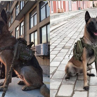 HKM-5182525 Tactical Outdoor Dog Vest in Black, Brown, Green, and Camouflage - Sizes M, L, XL Available