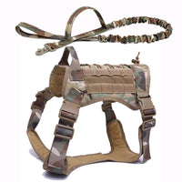HKM-5182525 Tactical Outdoor Dog Vest in Black, Brown, Green, and Camouflage - Sizes M, L, XL Available
