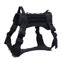 HKM-5182525 Tactical Outdoor Dog Vest in Black, Brown, Green, and Camouflage - Sizes M, L, XL Available