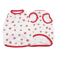 HKM-5182909 Anti-Lint Cartoon PET Vest in Black Heart, Carrot, and Strawberry - Sizes S to 11XL