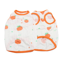 HKM-5182909 Anti-Lint Cartoon PET Vest in Black Heart, Carrot, and Strawberry - Sizes S to 11XL