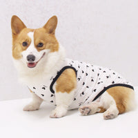 HKM-5182909 Anti-Lint Cartoon PET Vest in Black Heart, Carrot, and Strawberry - Sizes S to 11XL