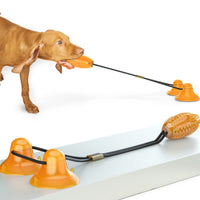 HKM-5183165 Multifunctional Tug Rope Ball Toy for Dogs - Molar Bite & Play