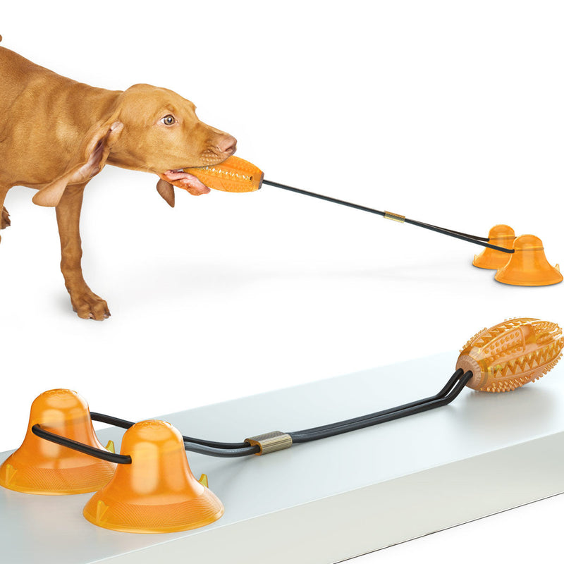 HKM-5183165 Multifunctional Tug Rope Ball Toy for Dogs - Molar Bite & Play