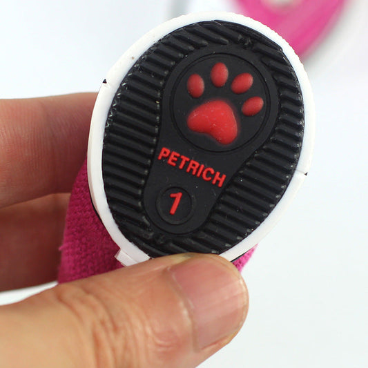 HKM-5184957 Pet Denim Cowboy Canvas Shoes for Dogs