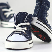 HKM-5184957 Pet Denim Cowboy Canvas Shoes for Dogs