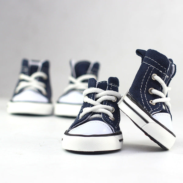 HKM-5184957 Pet Denim Cowboy Canvas Shoes for Dogs
