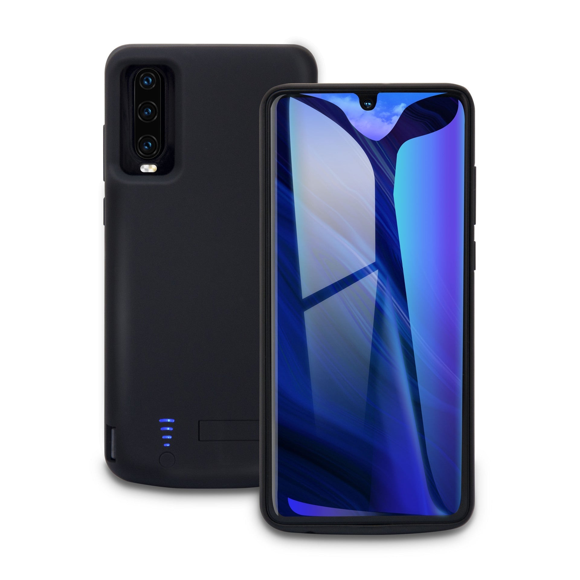HKM-518547 Back Clip Power Bank for Huawei P30/P30 Pro - 5000mAh Portable Charger with All-Inclusive USB Style Shell