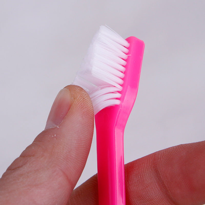 HKM-5185981 Double Head and Finger Toothbrush Set for Dogs and Cats - Soft, Durable Dental Care Tools