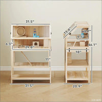 HKM-5186109 Hamster Cage with Spacious Design and Easy Access Features