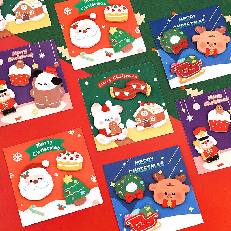 HKM-518611 Festive Sticky Notes Set with 60 Pages in Cheerful Designs