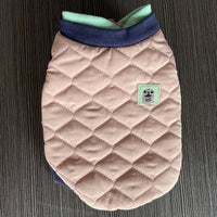 HKM-5186493 Cozy Autumn & Winter Double Collar Waistcoat for Pets in Pink, Green & Yellow