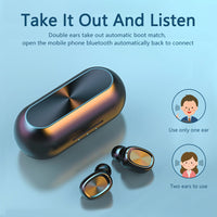 HKM-518675 Binaural Wireless Bluetooth Headset with Touch Control and 30 Hours Playback Time