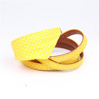 HKM-5187901 Polka Dot Triangle Scarf Collar and Leash Set for Dogs in Black, White, Red, Yellow