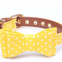 HKM-5187901 Polka Dot Triangle Scarf Collar and Leash Set for Dogs in Black, White, Red, Yellow