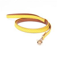 HKM-5187901 Polka Dot Triangle Scarf Collar and Leash Set for Dogs in Black, White, Red, Yellow