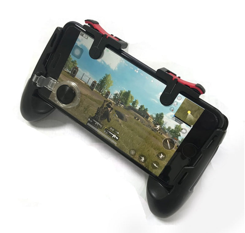 HKM-518803 Mobile Game Controller Set with Joystick and Fire Buttons for 5-6 Inch Smartphones, Compatible with Android and iOS