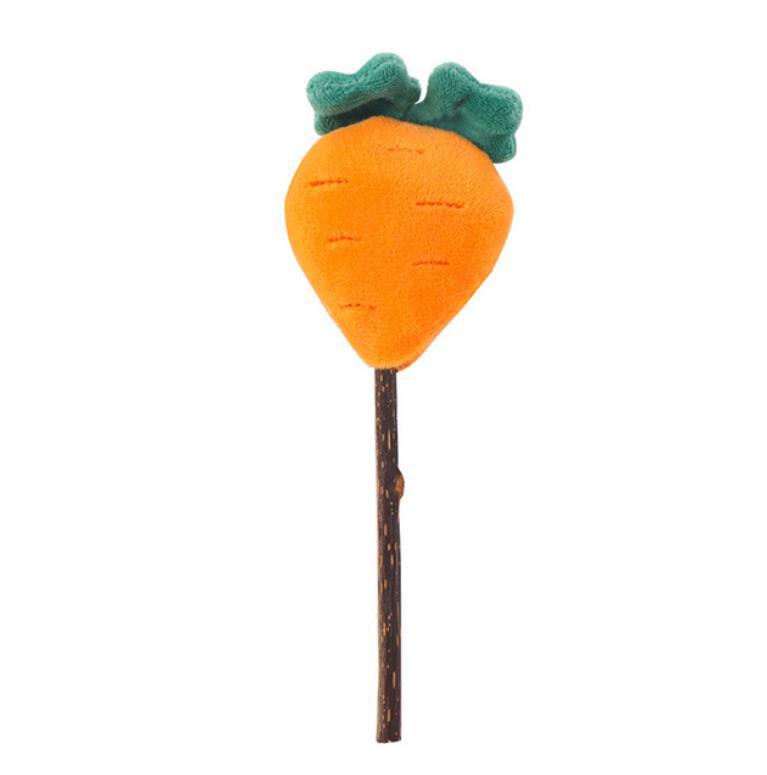 HKM-5188925 Cartoon Cat Molar Stick with Bell and Catnip - Engaging Teasing Toy for Cats