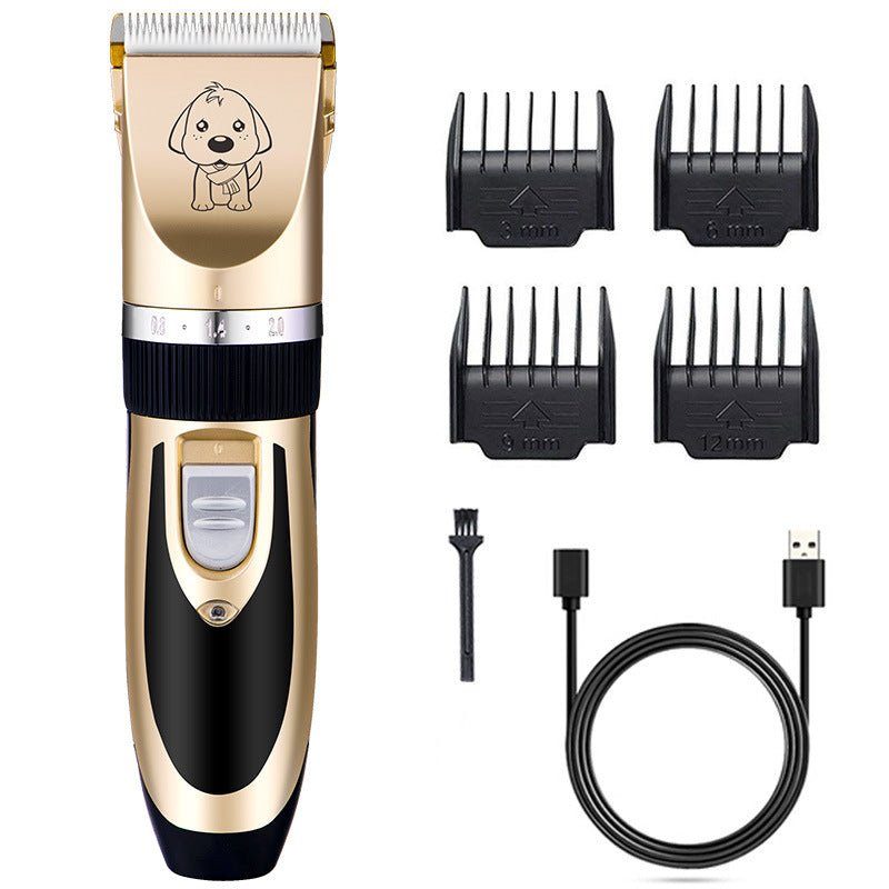 HKM-5189693 Rechargeable Cat Hair Clipper with Titanium Ceramic Blade and Adjustable Lengths