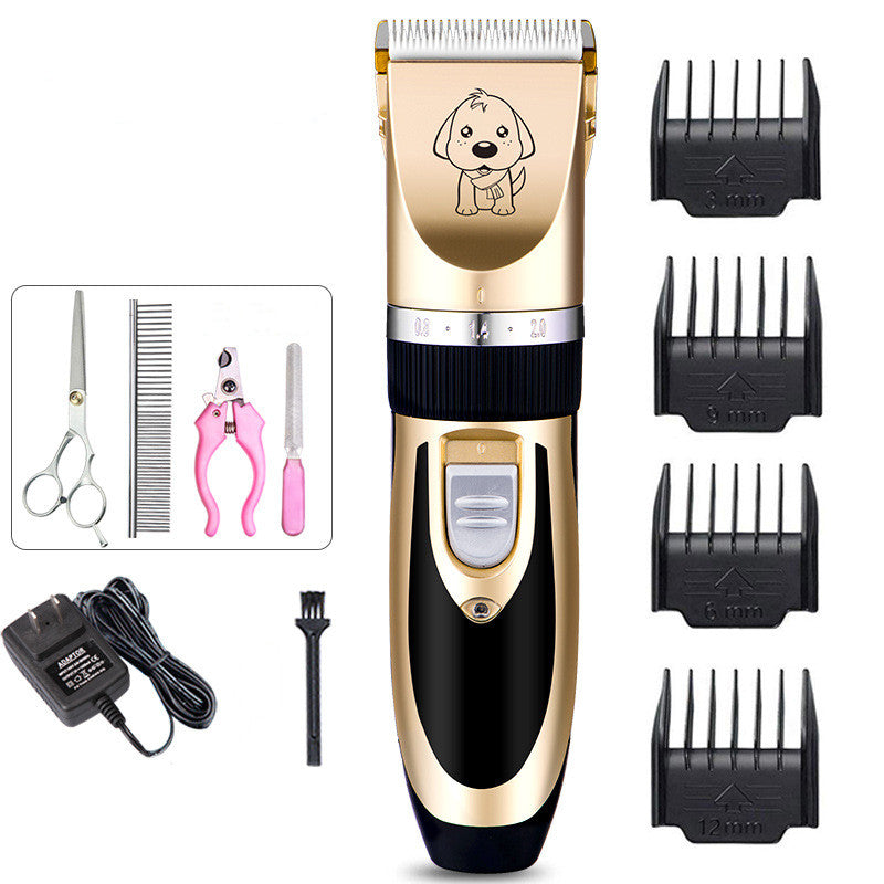 HKM-5189693 Rechargeable Cat Hair Clipper with Titanium Ceramic Blade and Adjustable Lengths