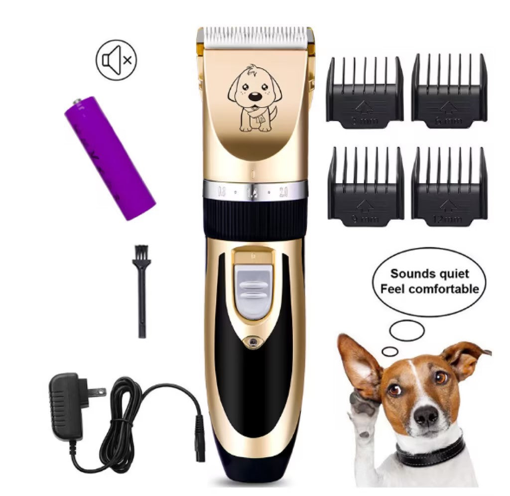 HKM-5189693 Rechargeable Cat Hair Clipper with Titanium Ceramic Blade and Adjustable Lengths