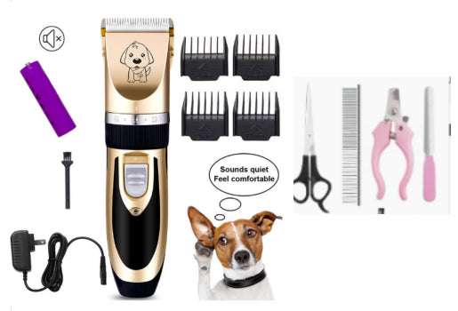 HKM-5189693 Rechargeable Cat Hair Clipper with Titanium Ceramic Blade and Adjustable Lengths
