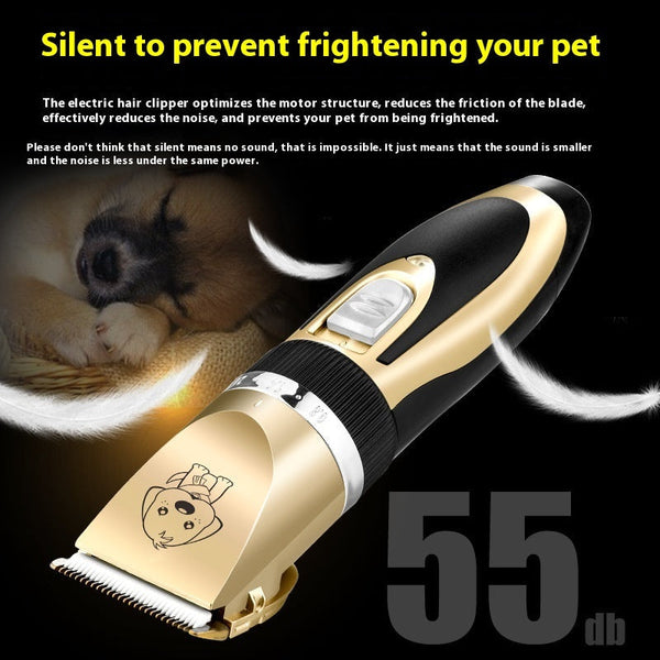 HKM-5189693 Rechargeable Cat Hair Clipper with Titanium Ceramic Blade and Adjustable Lengths