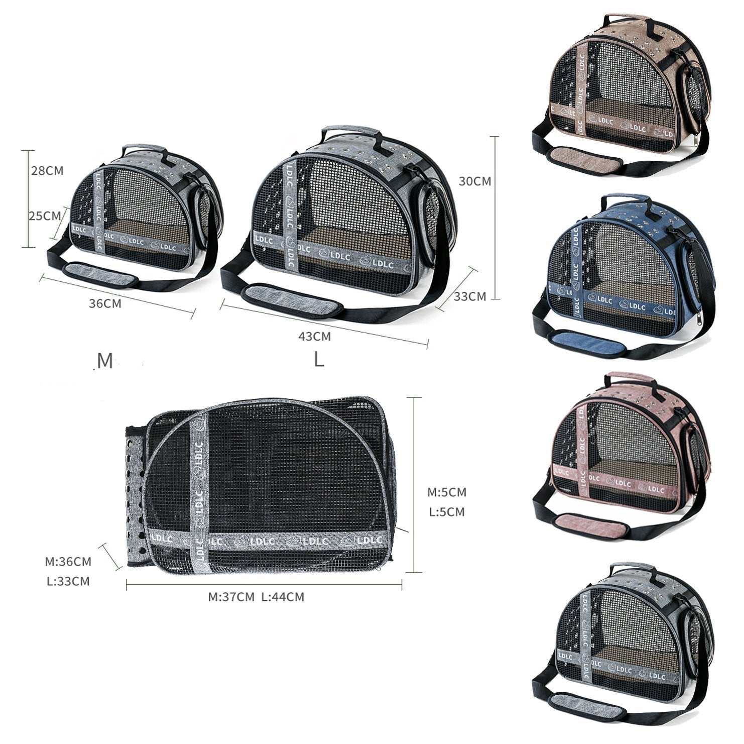 HKM-5190333 One Shoulder Portable Cat Travel Bag with Waterproof Oxford Cloth